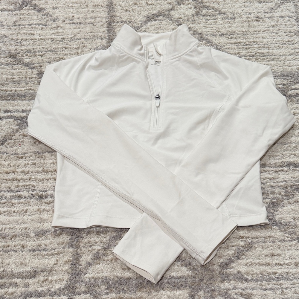 Old Navy PowerSoft Quarter-Zip Active Crop Top